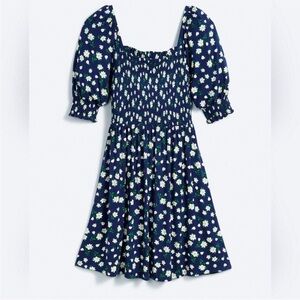 Draper James Jo Dee Magnolia Navy Dress Size Small